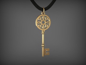 kolye anahtarı 11 stl takı anahtar 3d anahtarları altın giyim 3d print model - Mito3D