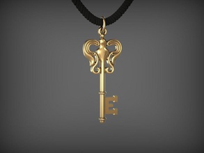 anahtar 12 stl kolye takı mücevher altın giyim Gümüş kilit yazdırılabilir santayork zincir bilezik moda düğün anahtarları 3d model 3d print model - Mito3D