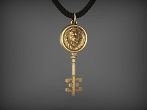 ciondolo chiave 14 stl gioielli catena serratura le chiavi oro abbigliamento argento ciondoli 3d print model - Mito3D