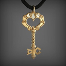 kolye anahtar 7 stl takı Gümüş mücevher platin altın giyim yazdırılabilir anahtarları santayork zincir moda yeni serin kadın kız 3d print model - Mito3D
