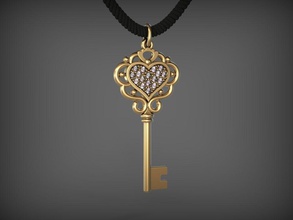 pendant key 8 stl jewelry keys gold clothing characters keychain silver pendants 3d print model - Mito3D