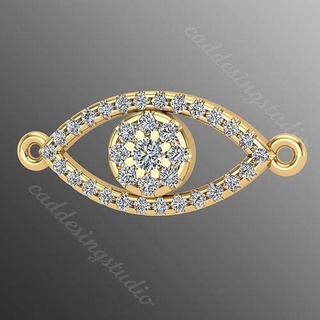 pendentif kt14 or bijou bijoux impression argent pendentifs précieux gemme beauté diamant sterling Collier imprimable brillant luxe mode 3d print model - Mito3D