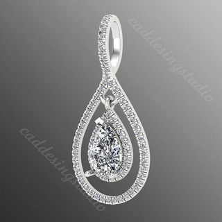 pendentif kt39 or bijou bijoux impression argent pendentifs précieux gemme beauté diamant sterling pendentif Collier bijoux imprimable brillant luxe brillant brillant mode 3d print model - Mito3D