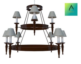 pendente lampada lampadario design sospensione interni lusso illuminazione casa 3d print model - Mito3D