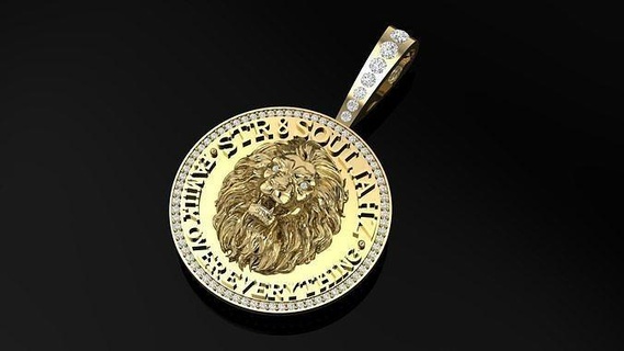 pendant lion key greek jewelry icebox design cad3d pendants 3d print model - Mito3D