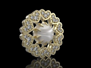 pendant love allure jewel jewelry jewellery fashion beauty printable diamond ring necklace brilliant gold earring bracelet sapphire apparel brillant diamant ruby pendants 3d print model - Mito3D