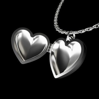 kolye sevgililer takı yazdırılabilir altın düğün sterlin Aşk kalp Zincir mücevher moda gümüş parlıyor 3d print model - Mito3D