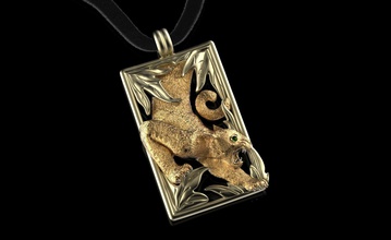 pendant men tiger jewel jewellery gold lion jewelry pendants 3d print model - Mito3D