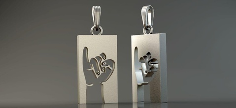 pendentif hommes femmes bijoux lettre alphabet texte des colliers 3d print model - Mito3D