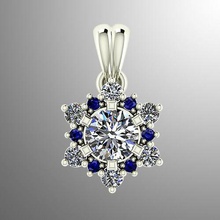 ciondolo n 10 gioielli di lusso preziosi lucente regalo oro argento gioiello brillante moda e bellezza ciondoli diamant brillant zaffiro stampabile 3d 3d print model - Mito3D