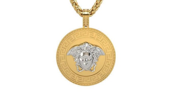 pendant n 1 beauty gold jewelry silver printable platinum pendants gift happy fashion white gem rip picture brilliant round brillant necklace 3d print model - Mito3D