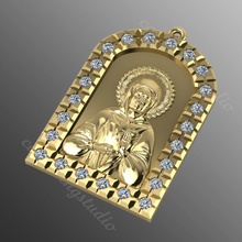 pendentif od13 pendentifs bijoux luxe gemme bijou brillant or 3d saphir mode diamant sterling Collier colliers 3d print model - Mito3D