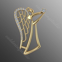 Anhänger od28 Schmuck Luxus Juwel brillant Gold 3d hell Saphir Mode leuchtenden Diamant Sterling Halskette Halsketten 3d print model - Mito3D