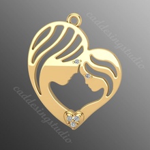 Anhänger od2 Schmuck Luxus Juwel brillant Gold 3d hell Saphir Mode leuchtenden Diamant Sterling Halskette Halsketten 3d print model - Mito3D