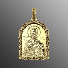 pendant od 10 jewelry gold symbol printable religion icon st nicholas saint stnicholas jewel icin silver luxury of faith beautyful fashion pendants 3d print model - Mito3D