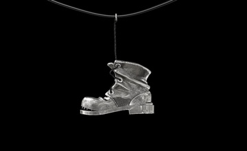 pendant old shoe silver street collection jewelry zbrush sculpt sculpting sculptor realistic organic pendants 3d print model - Mito3D