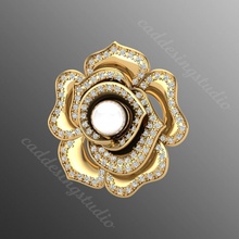Anhänger op1 Schmuck Luxus Juwel brillant Gold 3d hell Saphir Mode leuchtenden Diamant Sterling Halskette Halsketten 3d print model - Mito3D