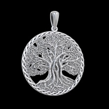 pendant p027 jewel jewelry silver printable platinum prototyping sterling gold jewellery tree of life 3d print model - Mito3D