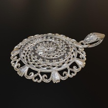 pendant p30003 locket retro design luxury jewelry art vintage openwork antique sterling shine jewel silver gem jewellery printable pendants 3d print model - Mito3D