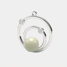 colgante pendiente perla gemas 3dm stl canalla joyería joya oro plata Moda belleza collar imprimible diamante libra esterlina anillo 3d print model - Mito3D