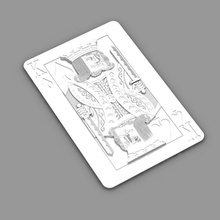Anhänger Spielkarte Schmuck Silber bedruckbar ist souvenir spielen - Karte ass König poker Spieler player 3d print model - Mito3D