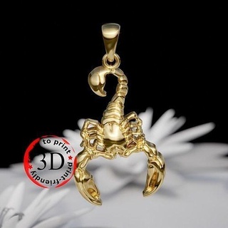 pendant ready easy printing 3d print model scorpio jewelry zodiac gold horoscope silver scorpion astrological sign jewellery zodiak pendants jewel models sculpt virgo various necklace 3d print model - Mito3D