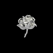 pendentif rose ztl stl, obj de la conception mode beauté or joyau bijoux imprimable d'argent les en fleur luxe le tuteur pendentifs broche 3d print model - Mito3D