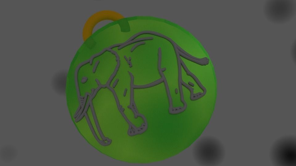 pendentif ensemble bijoux art animaux en plastique la résine le métal joyau pendentifs 3D print model - Mito3D