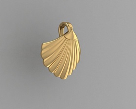 pendant shell 3d model printing seashell sea jewelry jewellery pendants 3d print model - Mito3D