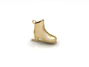 kolye paten takı altın mücevher skate 3d print model - Mito3D