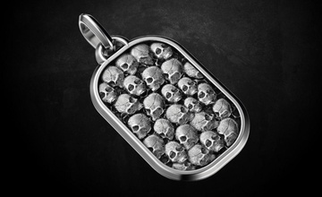 pendentif crâne 117 bijoux 3dprinted de la conception mode or joyau d'impression printabl imprimable l'impression le prototypage d'argent collier pendentifs 3d print model - Mito3D
