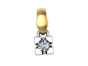 colgante pequeño la joyería comprar 3d modelo brillante cad el diamante elegante compromiso de moda gem oro platino jewelryprint jewelrywax precioso printversion plata boda colgantes 3d print model - Mito3D