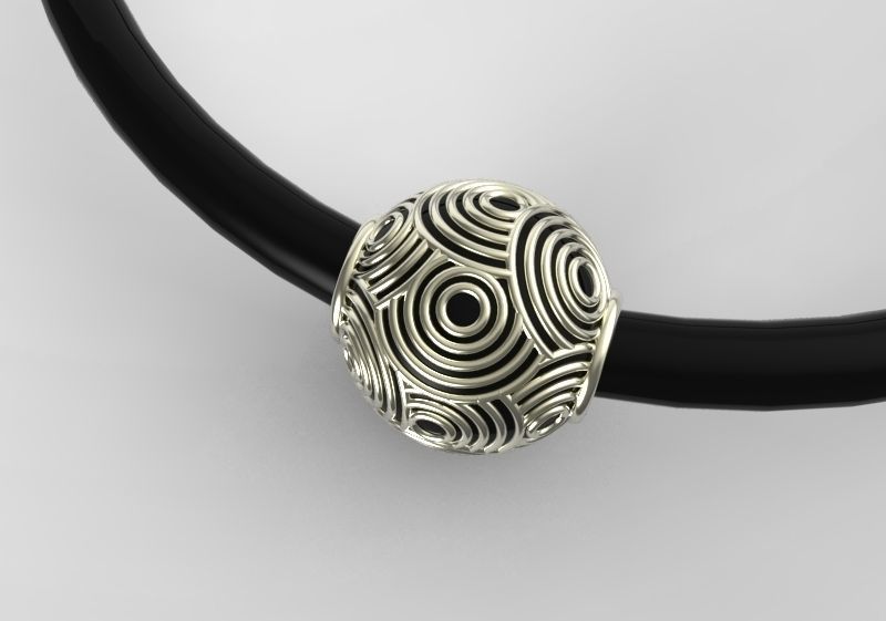 pendant sphere jewelry ornament silver printable pendants 3D print model - Mito3D