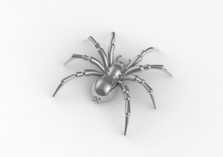pendant spider jewelry silver printable pendants 3d print model - Mito3D