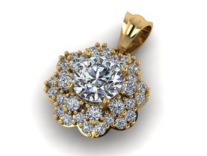pendant t00396 gold jewel jewellery jewelry gem pendants 3d print model - Mito3D