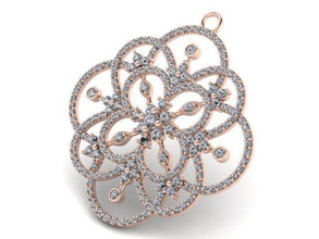 pendant t00398 jewelry gold jewel jewellery gem pendants 3d print model - Mito3D