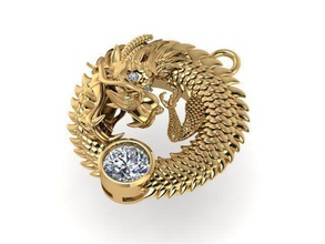 pendant t00434 jewelry gold jewel jewellery gem pendants 3d print model - Mito3D