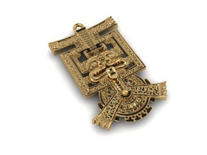 pendant t00494 jewelry gold jewel jewellery pendants 3d print model - Mito3D
