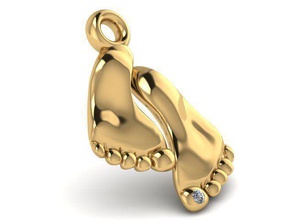 pendant t00818 jewelry gold jewel jewellery gem pendants 3d print model - Mito3D