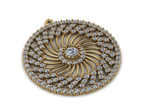 pendant t01034 jewelry gold jewel jewellery gem pendants 3d print model - Mito3D