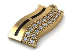 t01078 kolye takı altın mücevher gem 3d print model - Mito3D