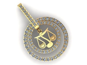 pendant t01094 jewelry gold jewel jewellery gem pendants 3d print model - Mito3D