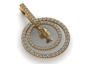 pendant t01096 jewelry gold jewel jewellery gem pendants 3d print model - Mito3D