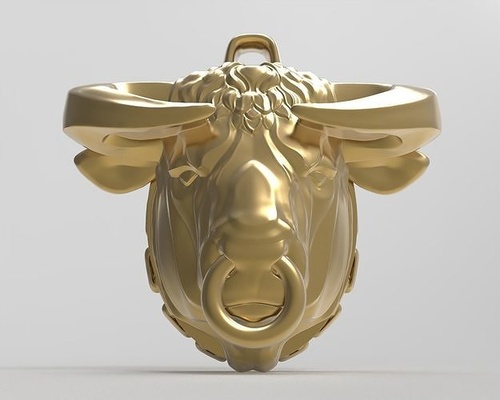 pendant taurus jewelry gold silver bull zodiac animal chain lock keychain pearl pendants horoscope printable astrology astrological sign gadgets 3d print model - Mito3D