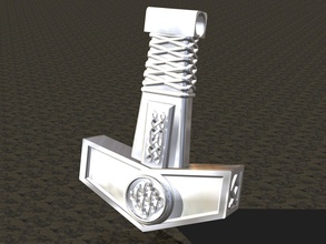 pingente de thor com o martelo jóias hammerofthor pingentes pagão mjolnir 3d print model - Mito3D
