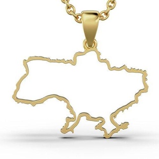 pendant ukraine cartography gold strength jeweler jewel cad jewelry pendants 3d print model - Mito3D