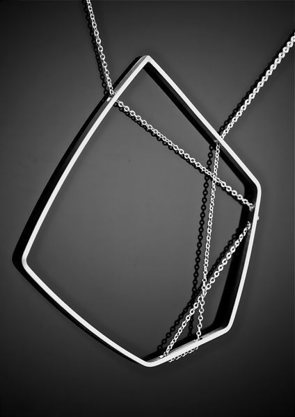 pendant ultra modern jewelry ultramodern geometric asymetric pendants 3D print model - Mito3D