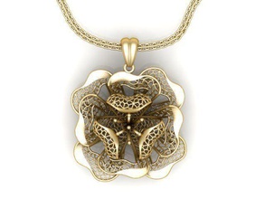pendant ultra vision hsfz-a021-p gold jewel jewellery jewelry pendants 3d print model - Mito3D