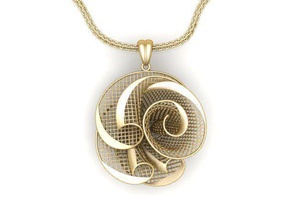 pendant ultra vision hsfz-a023-p jewelry gold jewel jewellery pendants 3d print model - Mito3D