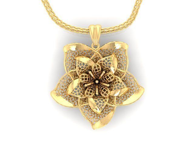 pendant ultra vision hsfz-a025-p jewelry gold jewel jewellery pendants 3D print model - Mito3D